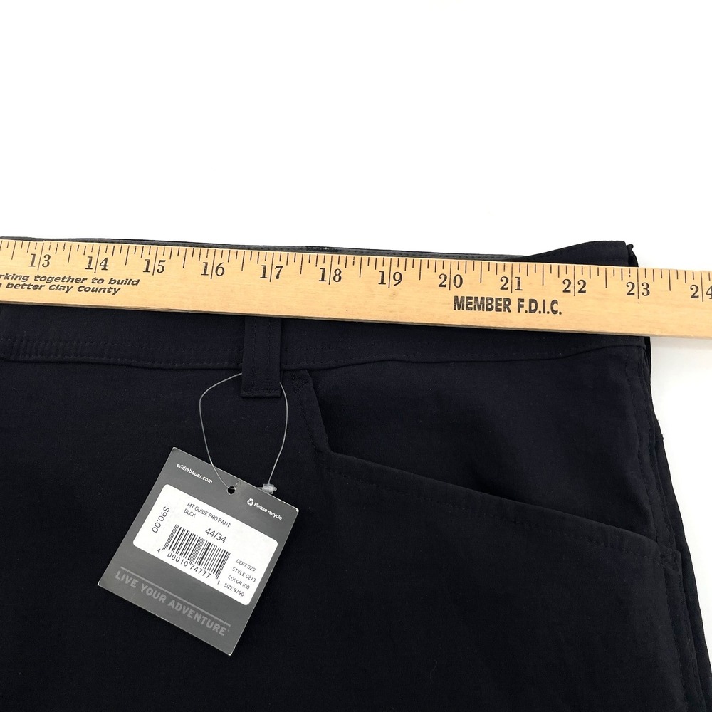 Eddie Bauer First Ascent Pants Men T44/34 Guide Pro  Black ‎ UPF 50+ Storm Repel - Picture 3 of 12